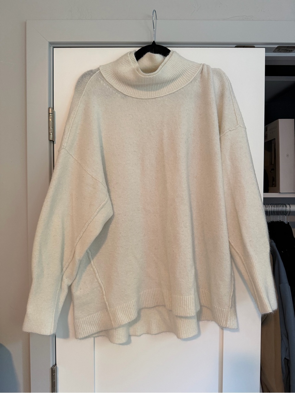 free people cozy oversized turtleneck sweater